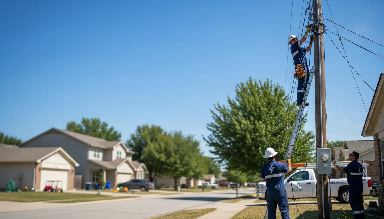 Residential electrician providing installation services in Hartsburg, IL